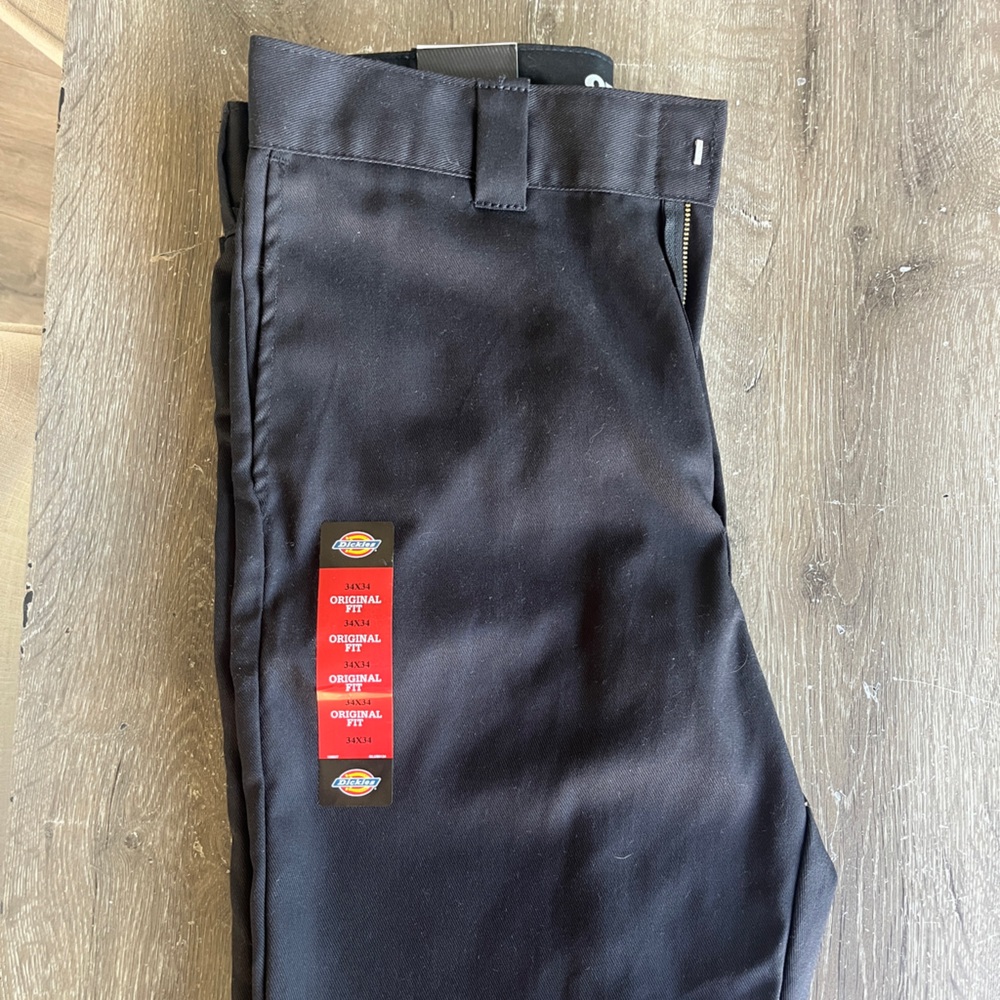 Dickies Men's Black Khaki Pants